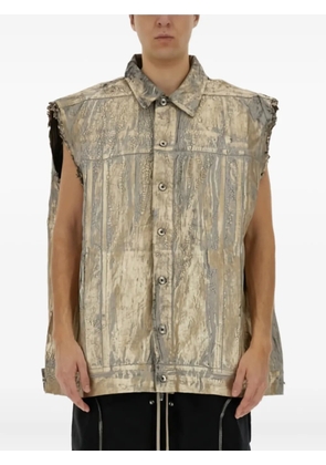 Rick Owens DRKSHDW Jumbo cotton gilet - Gold