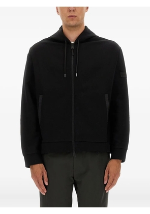 Premiata zip-up cotton hoodie - Black