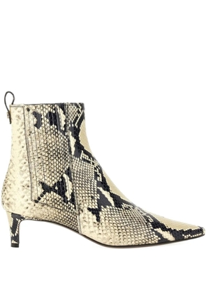 Roberto Festa printed-leather ankle boots - Neutrals