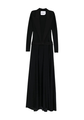 MEDEEA lapels maxi dress - Black