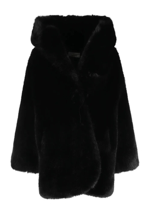 Giuseppe Di Morabito hooded long-sleeve coat - Black