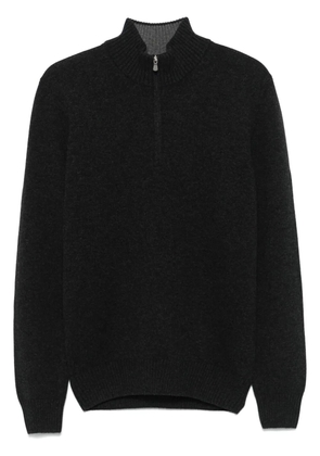 Fileria zip-neck sweater - Grey