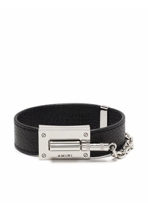 AMIRI amp-jack logo bracelet - Black