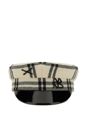 Ruslan Baginskiy checked peaked hat - White