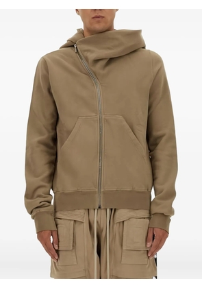 Rick Owens DRKSHDW Concordians Mountain asymmetrical-zipper hoodie - Neutrals