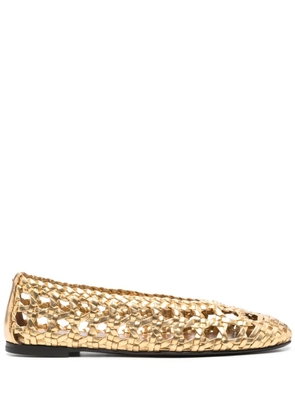 Giuseppe Zanotti Georgia Cage ballet flats - Gold