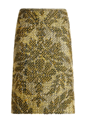 ETRO jacquard basketweave skirt - Neutrals