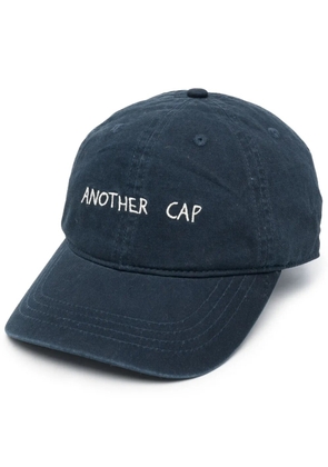 Another Aspect embroidered-slogan baseball cap - Blue