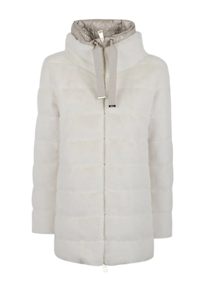 Herno funnel-neck jacket - White