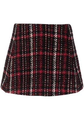 Marni A-line tweed miniskirt - Red