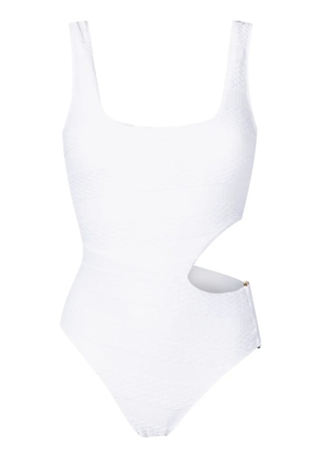 Amir Slama woven cut-out one-piece - White