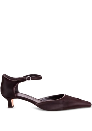 Aeyde 35mm Tillie ankle strap pumps - Brown