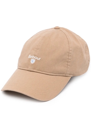 Barbour logo-print cap - Brown