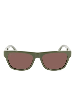 Lacoste rectangle-frame sunglasses - Green