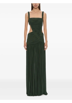 Christopher Esber Orion Separation cut-out ruched gown - Green