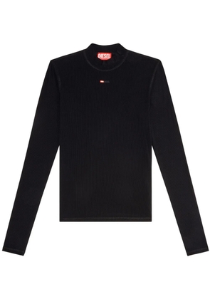 Diesel T-Mokky-Ls-Microdiv mock-neck top - Black