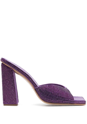 GIABORGHINI glass-crystal embellished sandals - Purple