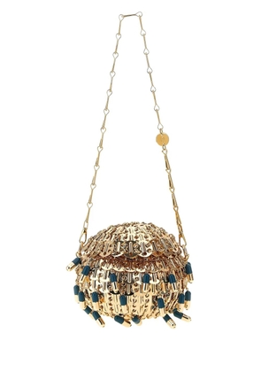 Rabanne mini 1969 pill-embellished shoulder bag - Gold