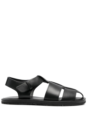 The Row caged design leather sandals - Black