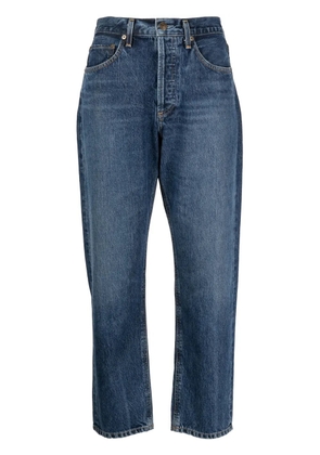 AGOLDE high-rise cropped jeans - Blue
