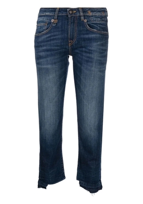 R13 high-rise cropped jeans - Blue
