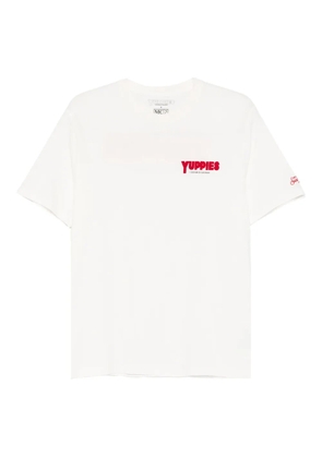 MC2 Saint Barth x Yuppies flock detail T-shirt - White