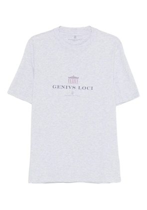 Brunello Cucinelli graphic-print T-shirt - Grey