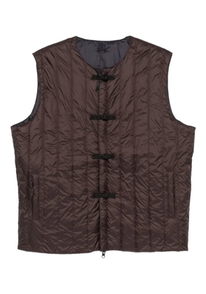 Taion quilted gilet - Brown