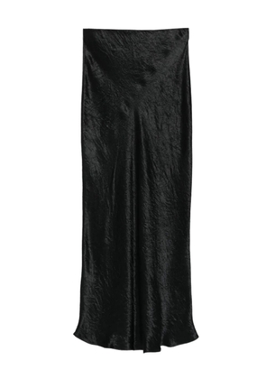 Marella satin slip midi skirt - Black