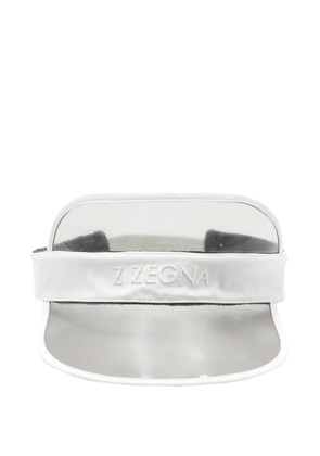 Zegna logo-embroidered visor cap - Grey