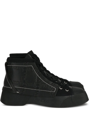 JW Anderson debossed-logo sneakers - Black