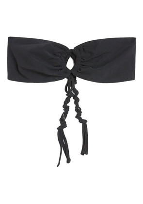 Jil Sander Tangle knot-detail bandeau bikini top - Black