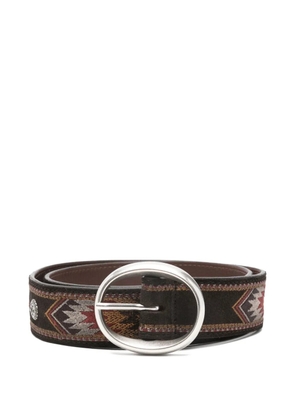 Orciani Mendez patterned belt - Brown