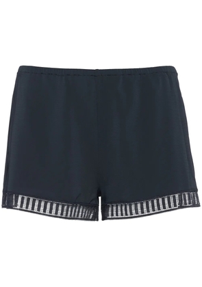 ERES Sylvie Graphic lace-trim short - Blue