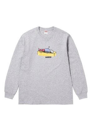 Supreme graphic-print long-sleeve T-shirt - Grey