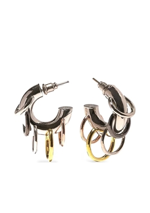 Panconesi pierced hoop earrings - Silver