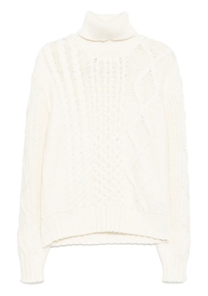 Moncler wool turtleneck jumper - White