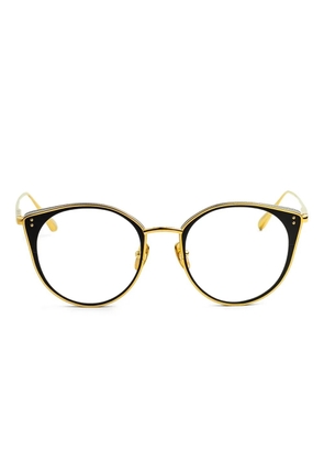 Linda Farrow round-frame glasses - Gold