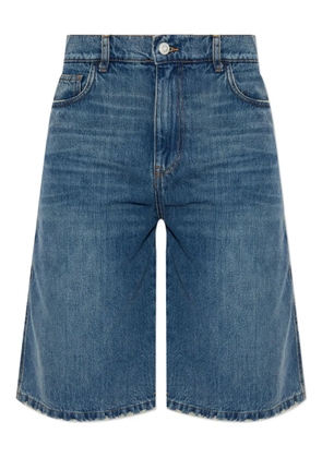 Coperni logo-belt shorts - Blue