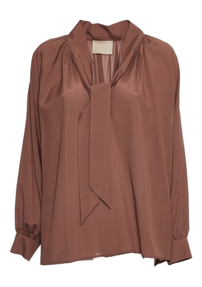 Momoni Tabatinga tie-neck blouse - Pink