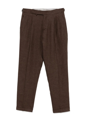 Briglia 1949 linen trousers - Brown
