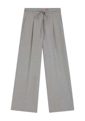 HUGO drawstring-fastening pleated trousers - Grey