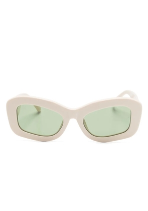 Linda Farrow x Attico Harry sunglasses - Neutrals