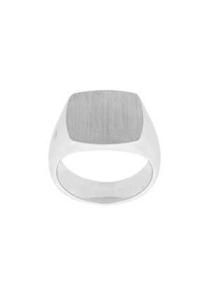 Tom Wood Cushion Satin signet ring - Metallic