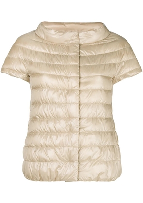 Herno shortsleeved padded jacket - Neutrals