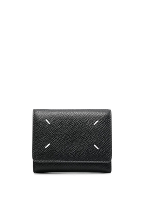 Maison Margiela four-stitch leather wallet - Black