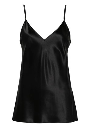 JOSEPH V-neck silk top - Black