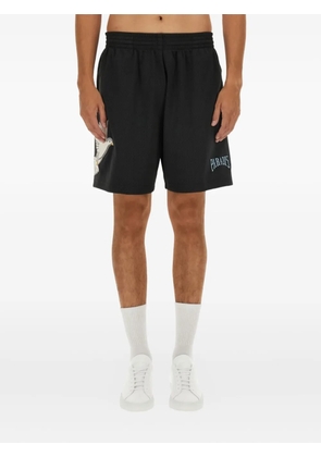 3PARADIS bird-print shorts - Black