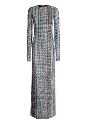 Missoni cut out-detail sequinned dress - Grey