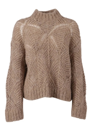 Antonelli openwork-knit sweater - Neutrals